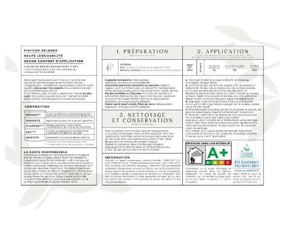 Peinture mur, boiserie, radiateur brun delicat velours ENVIE Biosourcée 0.5L