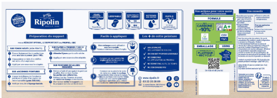 Peinture mur, boiserie, radiateur gris souris mat RIPOLIN Intérieur 2.5L