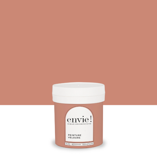 Testeur peinture mur, boiserie, radiateur rose corallien velours ENVIE Biosourcé