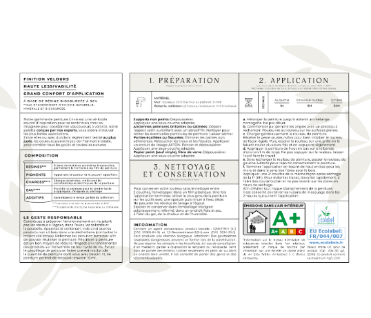 Peinture mur, boiserie, radiateur vert celeste velours ENVIE Biosourcée 0.5L