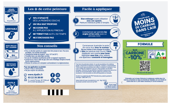 Peinture mur vert armerie mat RIPOLIN Intérieur 0.5L