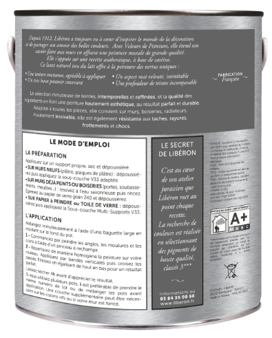 Testeur peinture mur, boiserie noir smoking LIBÉRON Velours de peinture® 0.125l