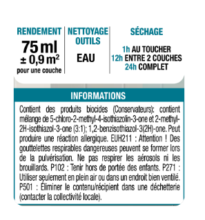 Peinture carrelage, meuble, crédence sage 3 satin LUXENS Cuisine et bain 75ml