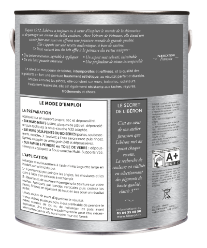 Testeur peinture mur, boiserie camomille LIBÉRON Velours de peinture® 0.125l