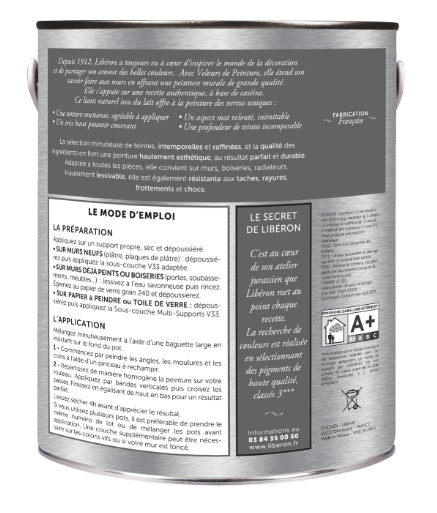 Testeur peinture mur, bois rouge cardinal LIBÉRON Velours de peinture® 0.125l