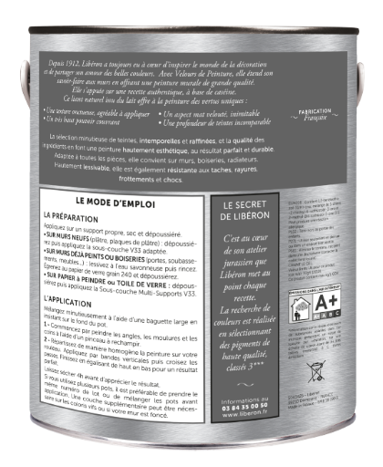 Testeur peinture mur, boiserie bleu neptune LIBÉRON Velours de peinture® 0.125l