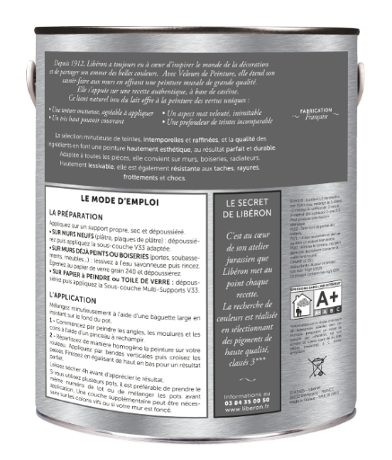 Peinture mur et plafond blanc edelweiss velours LIBÉRON Velours de peinture® 2.5