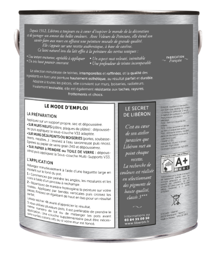 Peinture mur et plafond rose nymphéas velours LIBÉRON Velours de peinture® 2.5L