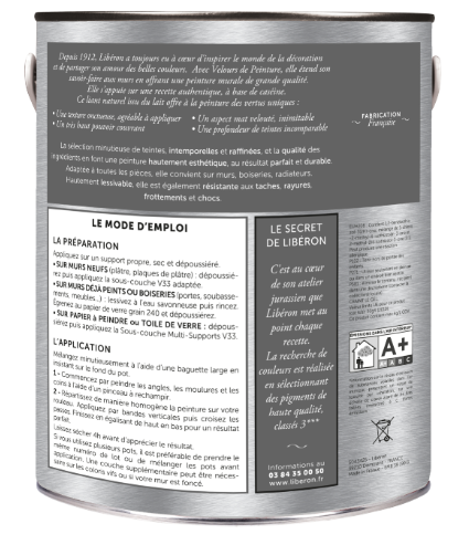 Peinture mur et plafond brun eiffel velours LIBÉRON Velours de peinture® 2.5L