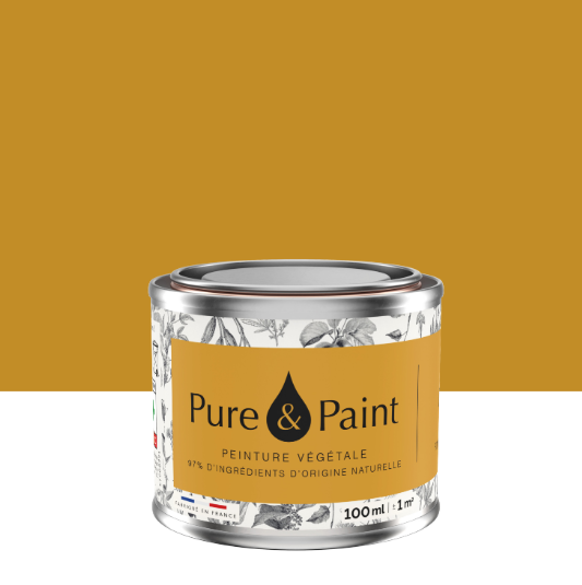 Peinture mur et plafond pollen velours PURE & PAINT , 0.1L