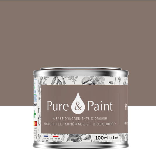 Peinture mur et plafond pirogue velours PURE & PAINT , 0.1L