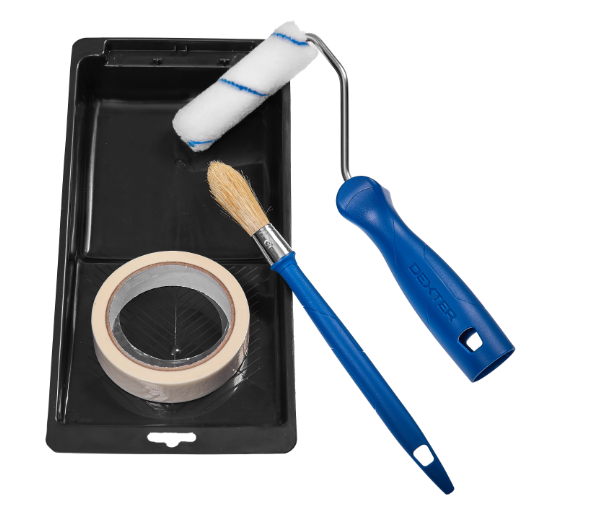 Kit d'outils plafond, mur lisse ou bois 110mm, DEXTER