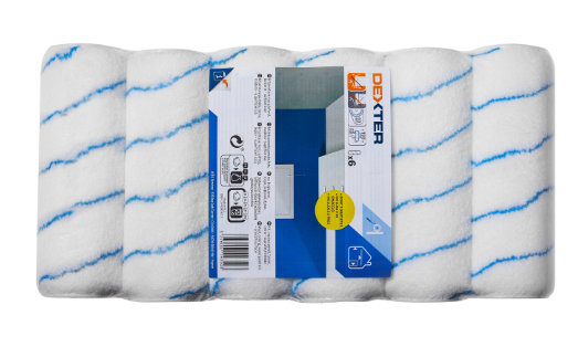 Lot de 6 recharge de rouleau pour peindre une surface lisse l.180 mm DEXTER