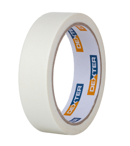 Ruban de masquage DEXTER l.25 mm x L.25 m surfaces lisses