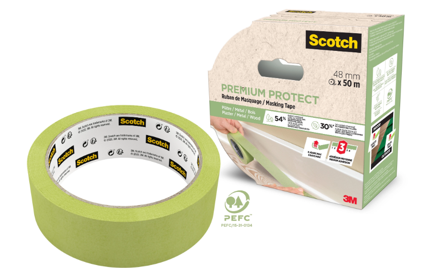 Ruban de masquage SCOTCH l.48 mm x L.50 m surfaces lisses