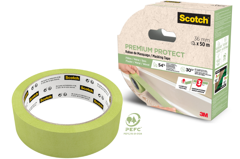 Ruban de masquage SCOTCH l.36 mm x L.50 m surfaces lisses