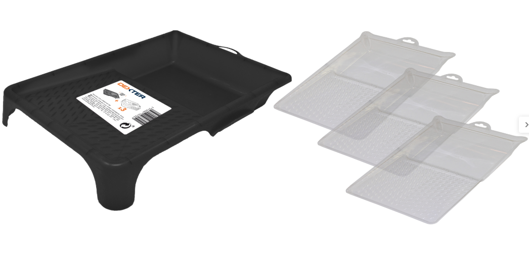 Bac à peinture et 3 recharges jetables Dexter l.180 mm