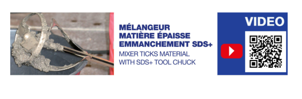 Mélangeur SDS + matières épaisses et peinture TIVOLY
