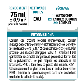 Testeur peinture carrelage, meuble, crédence miami 1 mat LUXENS Cuisine et bain
