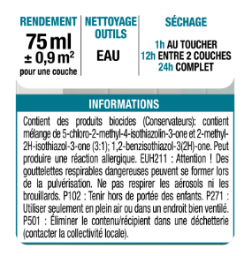 Testeur peinture carrelage, meuble, crédence trench 6 mat LUXENS Cuisine et bain