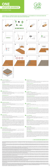 Sous-couche liège ONE pour sol stratifié Ep.1.8 mm, 9 m²