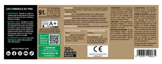 Enduit multifonction en pâte 4 en 1 PRESTONETT blanc 900 g