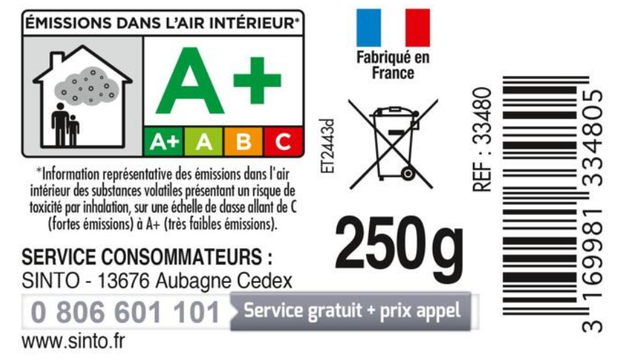 Enduit de lissage en pâte SINTO bois clair 250 g