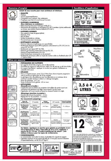 Enduit gris PRB 25 kg