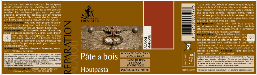 Pâte à bois LES ANCIENS EBENISTES