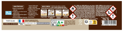 Mastic bois Sintobois angles & gros trous SINTO blanc 200 g