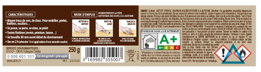 Pâte à bois Solvantée petits trous SINTO pin 250 g