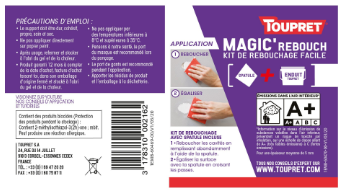 Enduit de rebouchage en pâte allégée Magic rebouch + spatule TOUPRET 800 ml