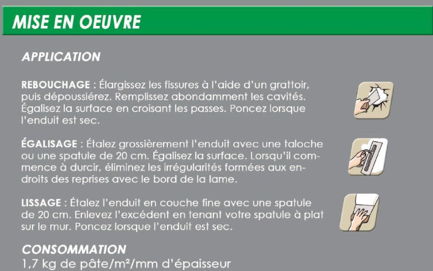 Enduit en pâte Multi'fonctions TOUPRET blanc 4 kg