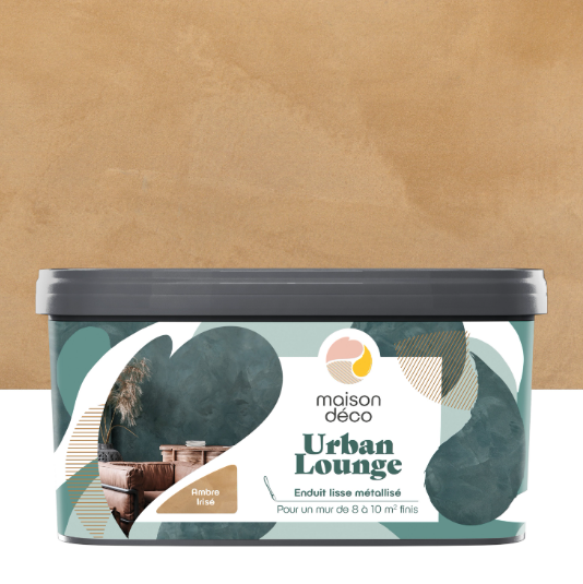 Enduit décoratif Métallisé urban lounge MAISON DECO, ambre irisé, 4 kg