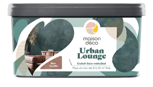 Enduit décoratif Métallisé urban lounge MAISON DECO, brun torrefié, 4 kg