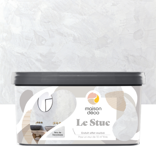 Enduit décoratif Le stuc MAISON DECO, gris de seravezza, 5 kg