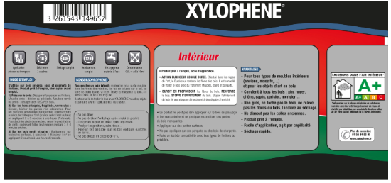 Traitement du bois meuble XYLOPHENE Vermoulus 0.5 l
