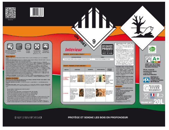 Traitement du bois poutre et charpente XYLOPHENE 20 l