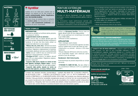 Peinture extérieure bois, aluminium, pvc . SYNTILOR brun normand satiné 125ml