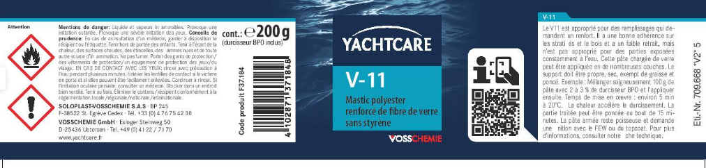 Mastic Polyester armé YACHTCARE 200 G