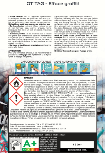 Bombe de peinture Anit graffiti JULIEN 400ml incolore