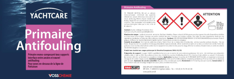 Primaire pour Antifouling YACHTCARE 750ML gris aluminium
