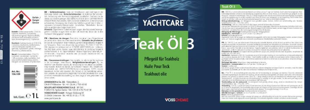 Huile extérieure pour teck OI YACHTCARE satin 1l