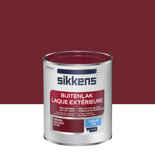 Peinture extérieure bois SIKKENS rouge basque satiné 0.75l