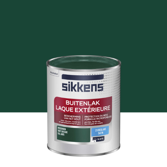 Peinture extérieure bois SIKKENS vert basque satiné 0.75l