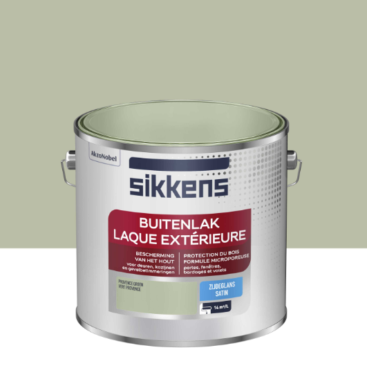 Peinture extérieure bois SIKKENS vert provence satiné 2.5l