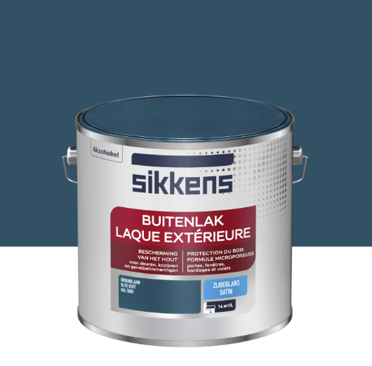 Peinture extérieure bois SIKKENS bleu vert satiné 2.5l