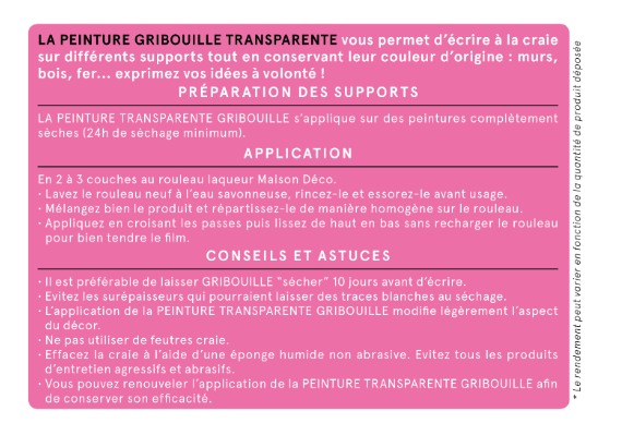 Vernis Gribouille, MAISON DECO, incolore mat, 0.2 l