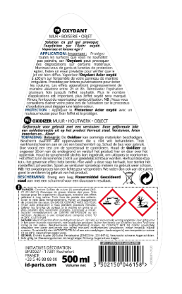 Acier oxyde oxydant ID, incolore, mat, 0.5 l