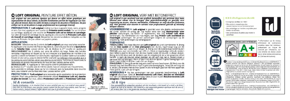 Peinture à effet, Loft béton original ID, taipei, 2 l